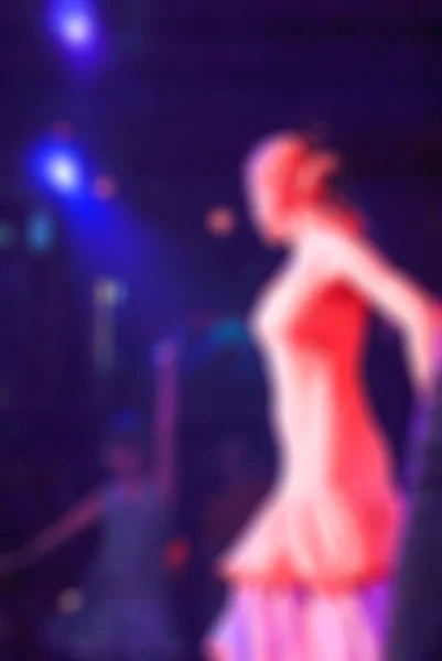Tancerze flamenco rozmycie tła — Zdjęcie stockowe