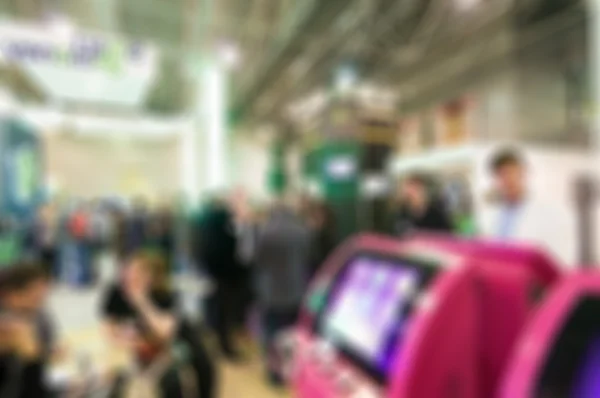 Generic trade show blur background — Stock Photo, Image