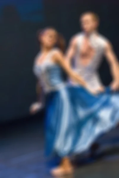 Zeitgenössische Tanzperformance Bokeh Unschärfe Hintergrund — Stockfoto