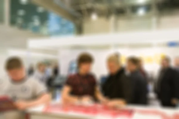 Generic trade show blur background — Stock Photo, Image