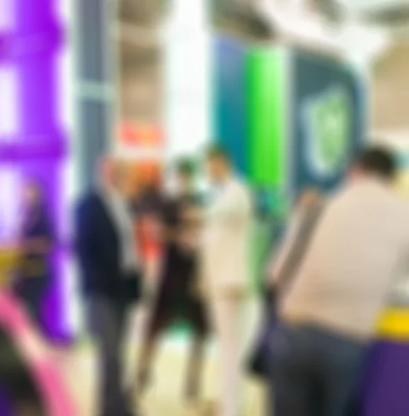 Generic trade show blur background — Stock Photo, Image