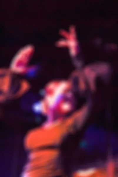 Flamenco dancers blur background