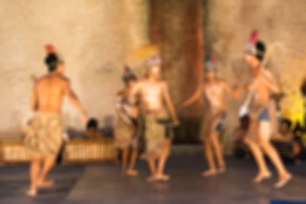 Tradicional Bali fondo borroso danza — Foto de Stock