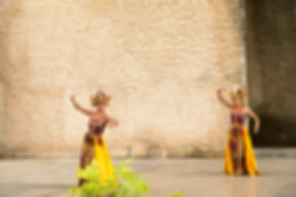 Tradiční Bali tance rozostření pozadí — Stock fotografie