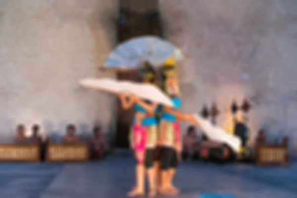 バリ島の伝統的な踊りの背景をぼかし — ストック写真