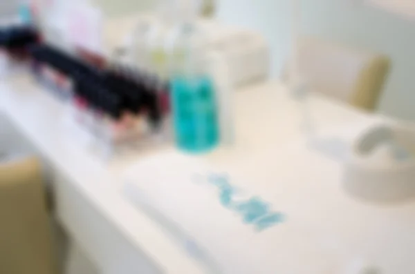 Modern beauty salon blur background