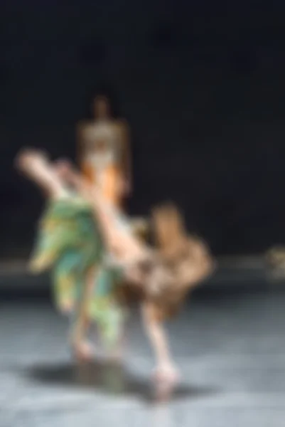 Actuación de danza contemporánea fondo borroso bokeh — Foto de Stock