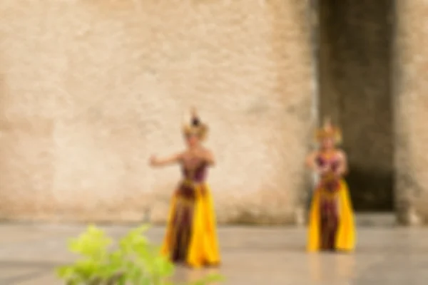 Tradicional Bali dança desfoque fundo — Fotografia de Stock