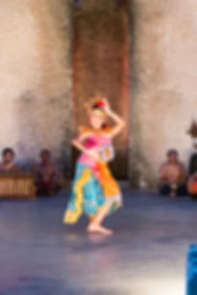 Tradiční Bali tance rozostření pozadí — Stock fotografie