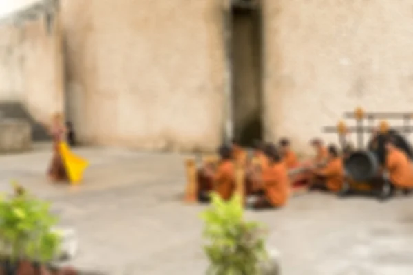 Tradicional Bali dança desfoque fundo — Fotografia de Stock