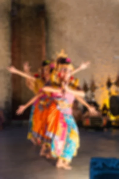 Traditional Bali dance blur background — Stock Photo, Image