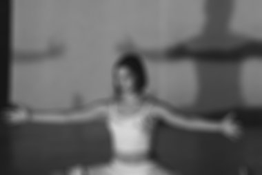 Çağdaş dans performans bokeh arka plan bulanıklık