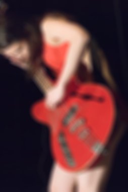 Çağdaş dans performans bokeh arka plan bulanıklık