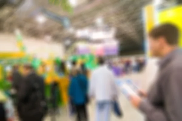 Generic trade show blur background — Stock Photo, Image