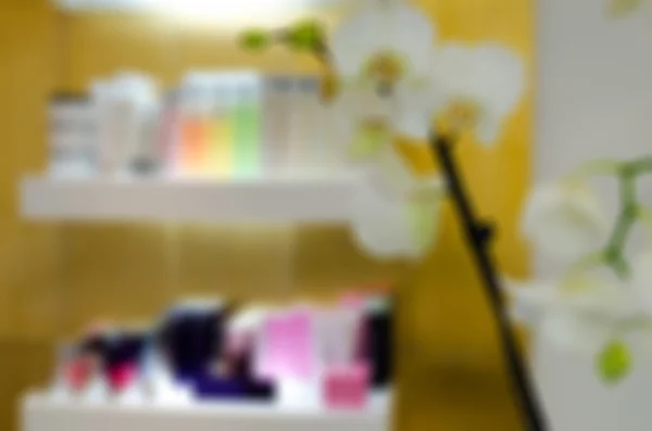 Moderna skönhetssalong oskärpa bakgrund — Stockfoto