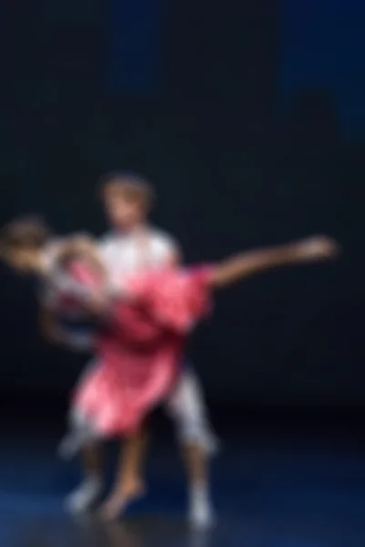 Zeitgenössische Tanzperformance Bokeh Unschärfe Hintergrund — Stockfoto