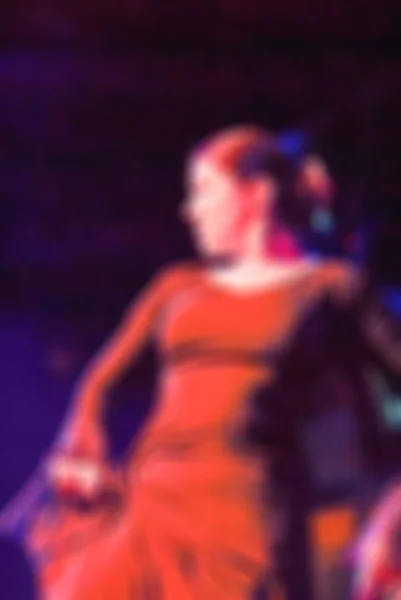 Flamenco dansare oskärpa bakgrund — Stockfoto