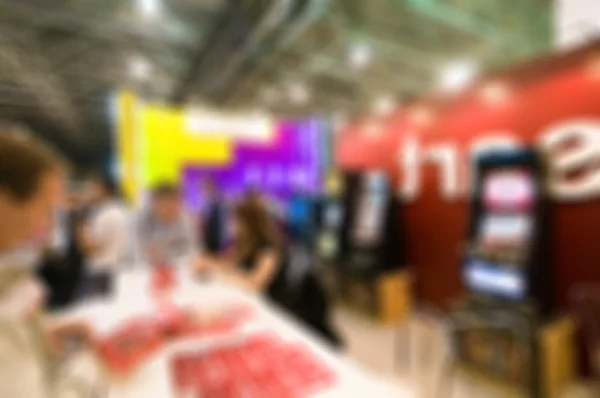 Generic trade show blur background — Stock Photo, Image