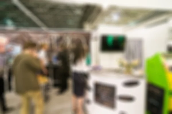 Generic trade show blur background — Stock Photo, Image