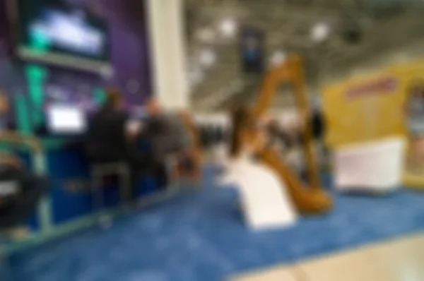 Generic trade show blur background — Stock Photo, Image