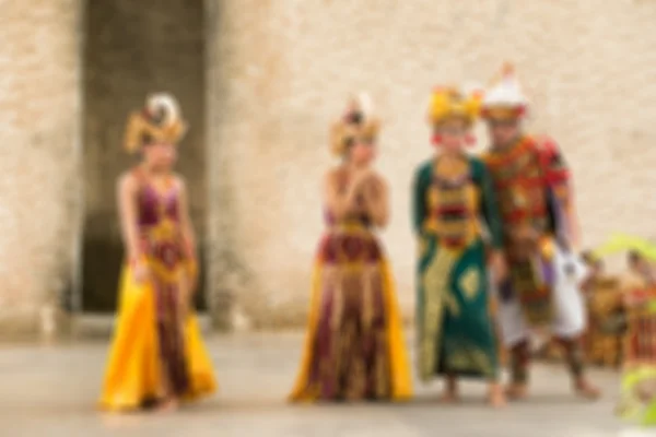 Traditionele Bali dans achtergrond wazig — Stockfoto