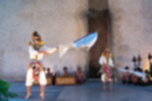 Tradicional Bali dança desfoque fundo — Fotografia de Stock