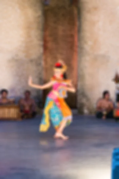 Danse traditionnelle Bali fond flou — Photo
