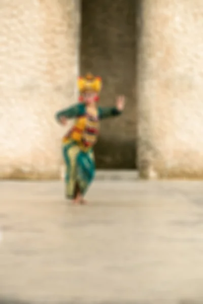 Tradicional Bali fondo borroso danza — Foto de Stock