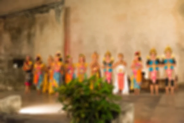 Tradicional Bali dança desfoque fundo — Fotografia de Stock