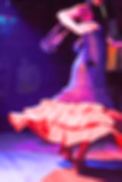 Flamenco dancers blur background — Stock Photo, Image