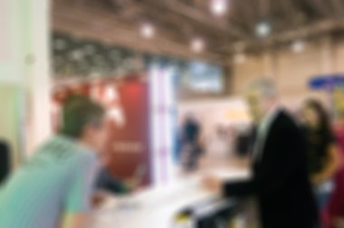 Genel Ticaret Fuarı arka plan bulanıklık