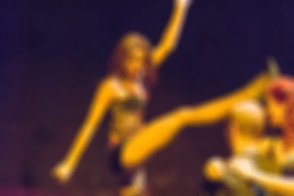 Contemporânea dança desempenho bokeh desfoque fundo — Fotografia de Stock