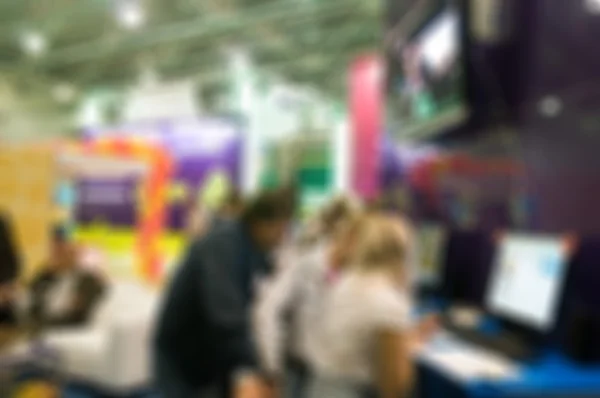 Generic trade show blur background — Stock Photo, Image