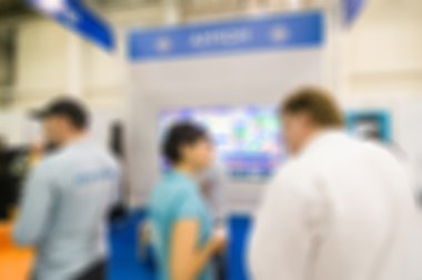 Genel Ticaret Fuarı arka plan bulanıklık