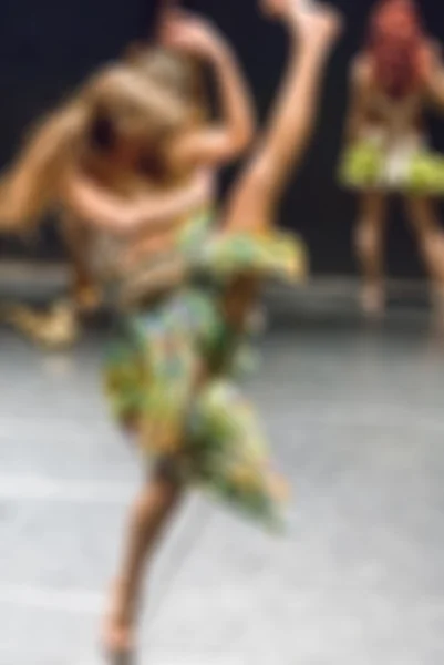 Zeitgenössische Tanzperformance Bokeh Unschärfe Hintergrund — Stockfoto