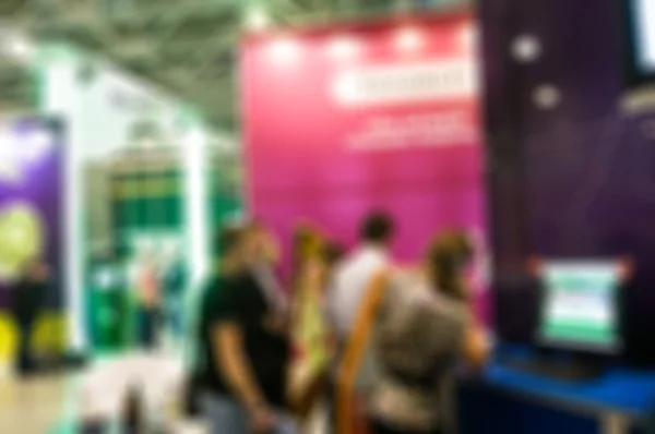 Generic trade show blur background — Stock Photo, Image