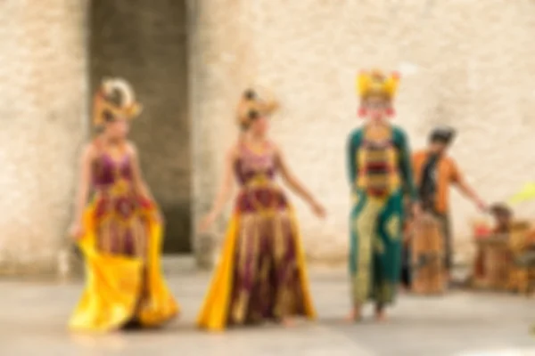 Tradycyjny taniec Bali rozmycie tła — Zdjęcie stockowe