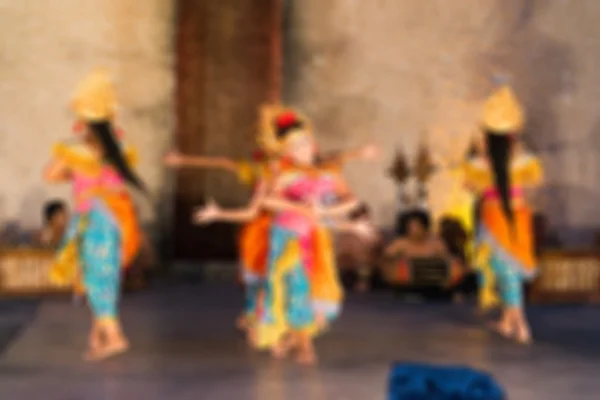 Tradycyjny taniec Bali rozmycie tła — Zdjęcie stockowe