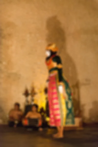 Traditionele Bali dans achtergrond wazig — Stockfoto