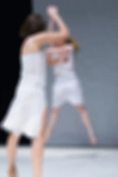 Contemporary dance performance bokeh blur background — Stock Photo, Image