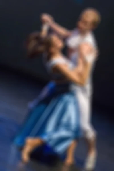 Zeitgenössische Tanzperformance Bokeh Unschärfe Hintergrund — Stockfoto