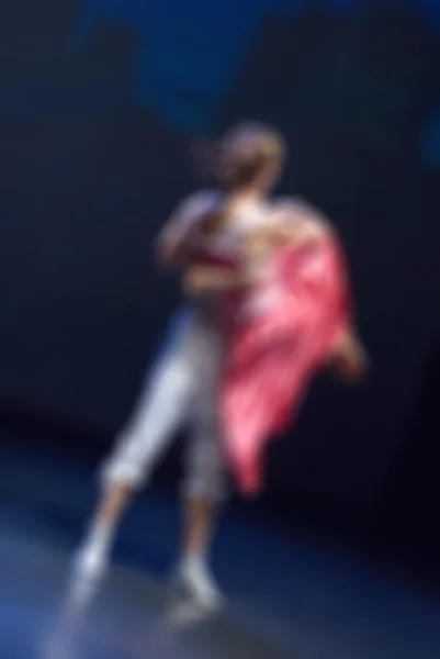 Contemporary dance performance bokeh blur background — Stock Photo, Image