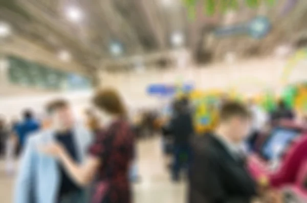 Generic trade show blur background — Stock Photo, Image