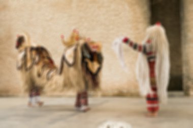 Geleneksel Bali dans arka plan bulanıklık