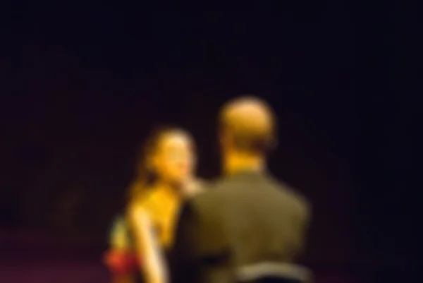 Zeitgenössische Tanzperformance Bokeh Unschärfe Hintergrund — Stockfoto