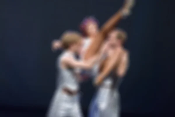 Zeitgenössische Tanzperformance Bokeh Unschärfe Hintergrund — Stockfoto