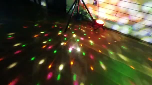 Parti lampor disco ball — Stockvideo