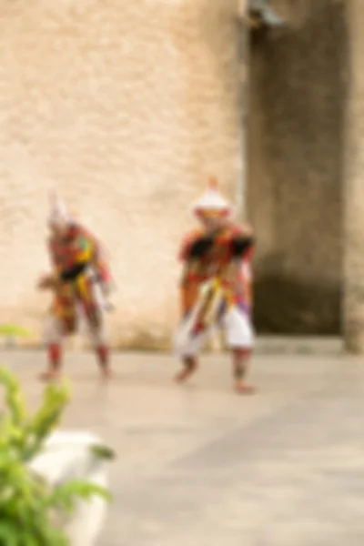 Tradiční Bali tance rozostření pozadí — Stock fotografie