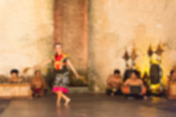 バリ島の伝統的な踊りの背景をぼかし — ストック写真
