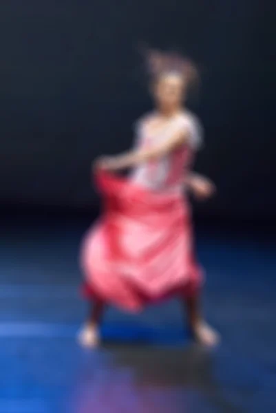 Contemporary dance performance bokeh blur background — Stock Photo, Image